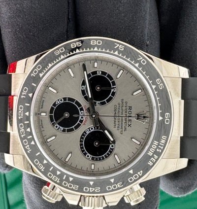 Rolex Daytona Cosmograph Daytona Ghost Grey Dial White Gold Oysterflex