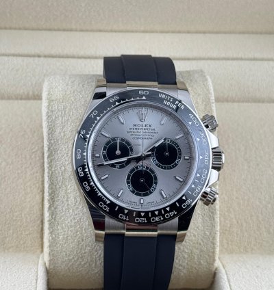 Rolex Daytona Cosmograph Daytona Ghost Grey Dial White Gold Oysterflex
