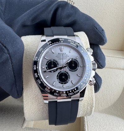 Rolex Daytona Cosmograph Daytona Ghost Grey Dial White Gold Oysterflex