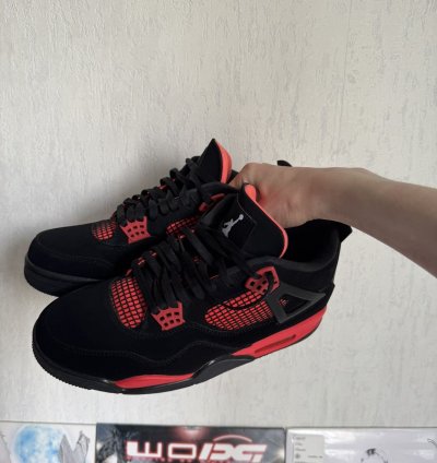 Air Jordan 4 Retro Red Thunder Sneakers Nike 11 Size