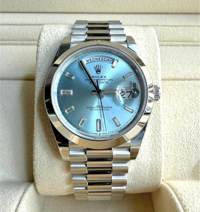 Rolex Day-date 40 Baguette - Unworn Ungetragen - 2023 - Lc At - Few Stickers Left
