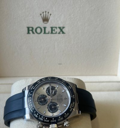 Rolex Daytona Cosmograph Daytona Ghost White Gold Oysterflex 116519ln 2022