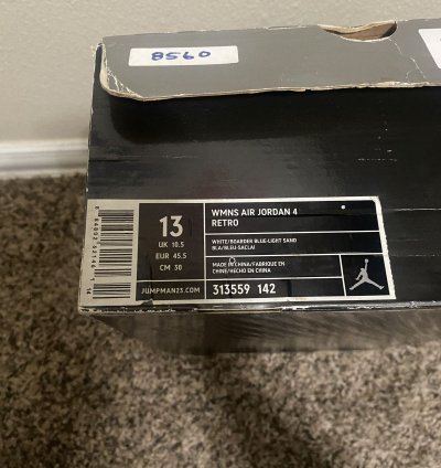 Air Jordan 4 Retro Sand Linen 2006 Size 11 5