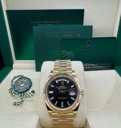 Rolex Day-date 40 Baguette Diamond Dial Unworn
