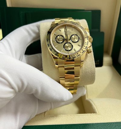 Rolex Daytona Cosmograph Daytona Golden Index Dial Oyster Bracelet 126508