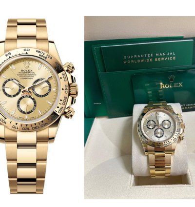 Rolex Daytona Cosmograph Daytona Golden Index Dial Oyster Bracelet 126508