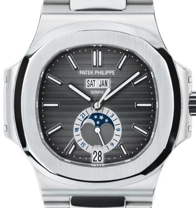 Patek Philippe Nautilus 5726 1a-001 - 2014 Full Set Serviced By Patek 2020 - Steel 40 5mm Grey Dial