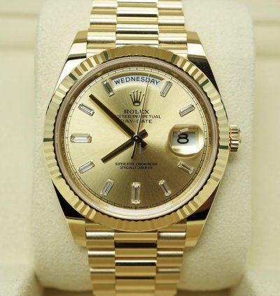 Rolex Day-date 40 Baguette Neu 2024 Full Set