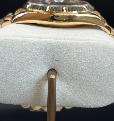 Rolex Day-date 40 Black Baguette Diamond Dial Full Yellow Gold