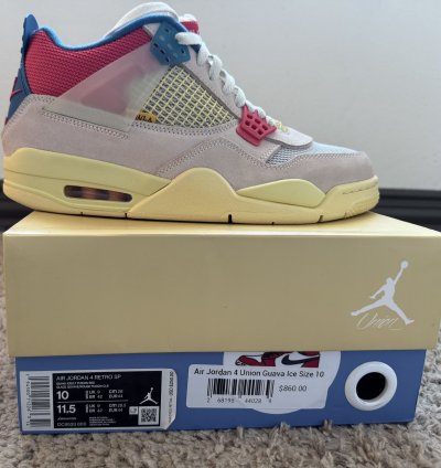 Air Jordan 4 Retro Union La Guava Ice