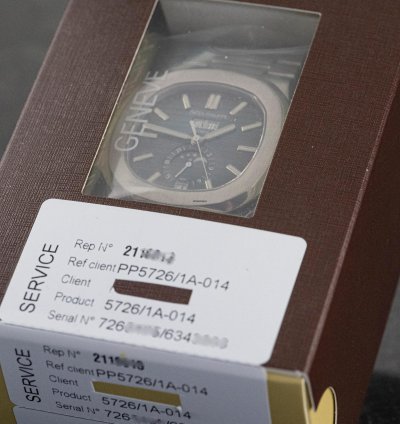 Patek Philippe Nautilus 5726 1a-014 Blue Dial Full Set 2019 Patek Service 2024