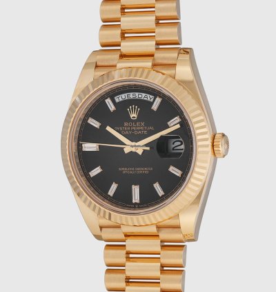 Rolex Day-date 40 Black Diamond Full Set Top Condition