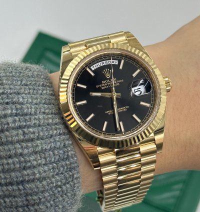 Rolex Day-date 40 Black Index