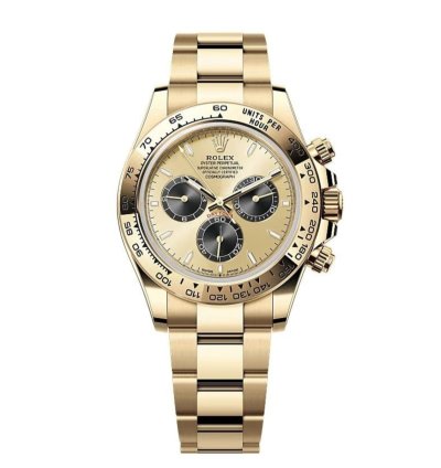 Rolex Daytona Cosmograph Daytona New 2025 18k Yellow Gold Pikachu Champagne Dial Black Subdials