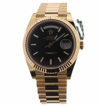 Rolex Day-date 40 Black Index Dial 228238