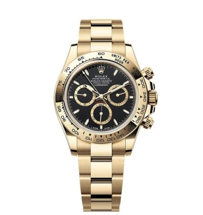 Rolex Daytona Cosmograph Daytona New 2025 Black Dial Yellow Gold Oyster Bracelet