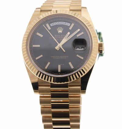Rolex Day-date 40 Black Index Dial 228238