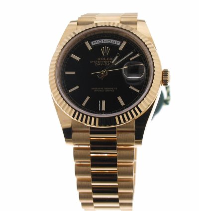 Rolex Day-date 40 Black Index Dial 228238