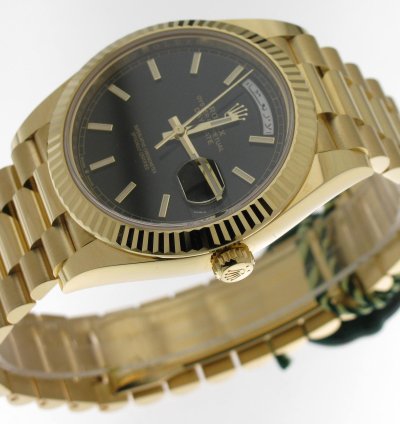 Rolex Day-date 40 Black Index Dial 228238 Arabic Language