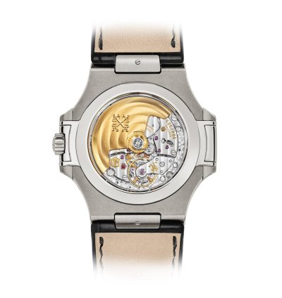 Patek Philippe Nautilus 5726a Annual Calendar Moon Phases Stainless Steel Leather Strap