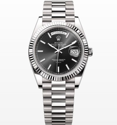 Rolex Day-date 40 Black Index Dial Unworn