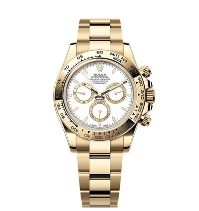 Rolex Daytona Cosmograph Daytona New 2025 White Dial 18k Yellow Gold Oyster Bracelet