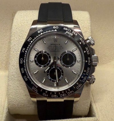 Rolex Daytona Cosmograph Daytona New 2025 White Gold Silver Dial Ghost 126519ln