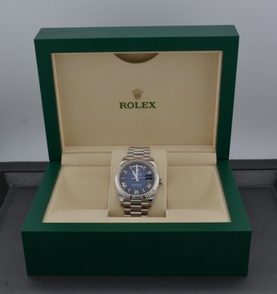 Rolex Day-date 40 Blue Ombr Dial White Gold 2024 New Release