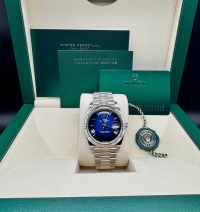 Rolex Day-date 40 Blue Ombre Dial Unworn