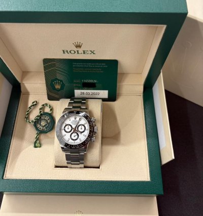 Rolex Daytona Cosmograph Daytona Panda Dial Oyster Men Watch 116500ln-0001