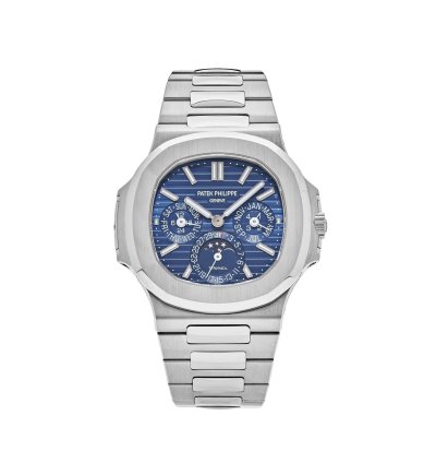 Patek Philippe Nautilus 5740 1g-001 Tiffany And Co Perpetual Calendar Moon Phases White Gold Blue Dial