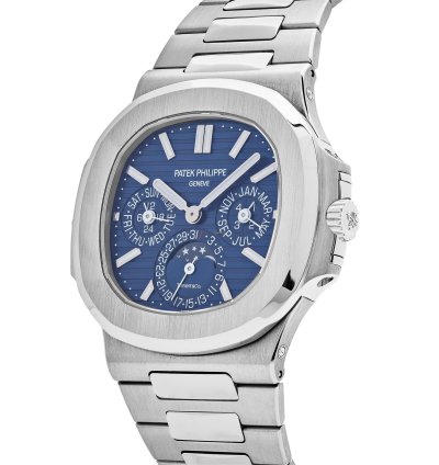 Patek Philippe Nautilus 5740 1g-001 Tiffany And Co Perpetual Calendar Moon Phases White Gold Blue Dial