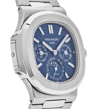 Patek Philippe Nautilus 5740 1g-001 Tiffany And Co Perpetual Calendar Moon Phases White Gold Blue Dial