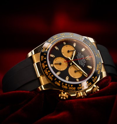 Rolex Daytona Cosmograph Daytona Paul Newman Yellow Gold Black Dial 116518ln Complete Set