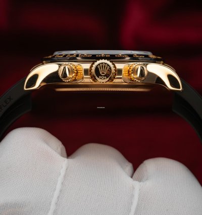 Rolex Daytona Cosmograph Daytona Paul Newman Yellow Gold Black Dial 116518ln Complete Set