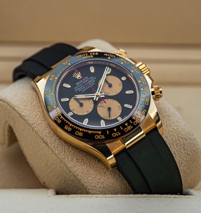 Rolex Daytona Cosmograph Daytona Paul Newman Yellow Gold Black Dial 116518ln Complete Set