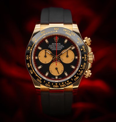 Rolex Daytona Cosmograph Daytona Paul Newman Yellow Gold Black Dial 116518ln Complete Set