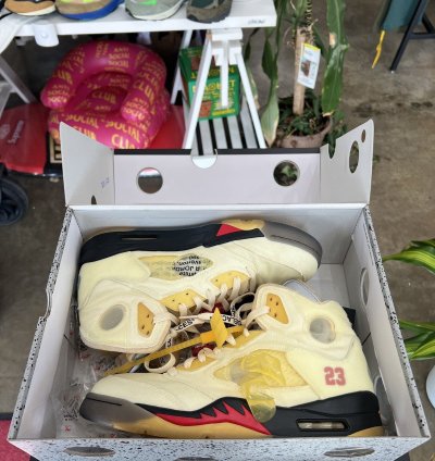 Air Jordan 5 Off White Sail Sz 10 2020