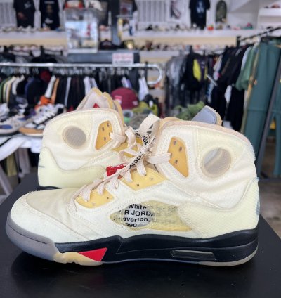 Air Jordan 5 Off White Sail Sz 10 2020