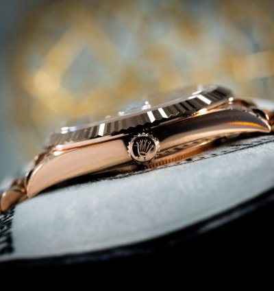 Rolex Day-date 40 Brown Dial Baguette Diamond Markers