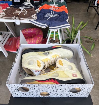 Air Jordan 5 Off White Sail Sz 13 2020