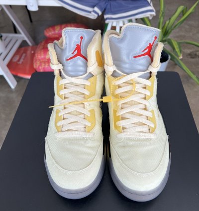 Air Jordan 5 Off White Sail Sz 13 2020