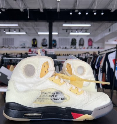 Air Jordan 5 Off White Sail Sz 13 2020