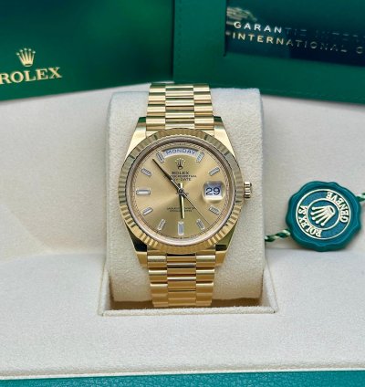 Rolex Day-date 40 Champagne Baguette