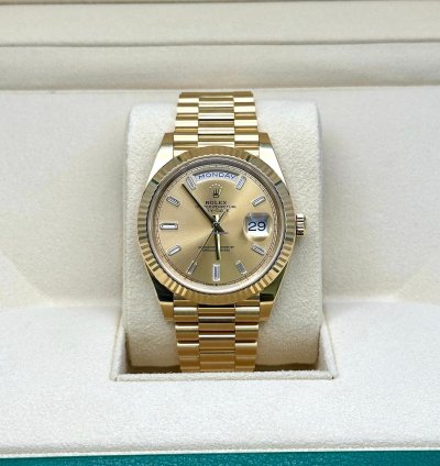 Rolex Day-date 40 Champagne Baguette