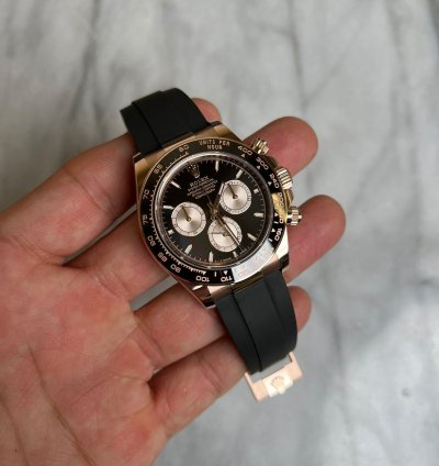 Rolex Daytona Cosmograph Daytona Rose Gold Oysterflex Black Pink Bnib 2025