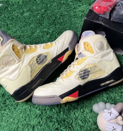 Air Jordan 5 Off-white Sail Yellow