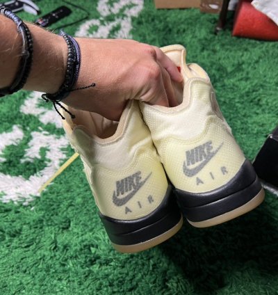 Air Jordan 5 Off-white Sail Yellow