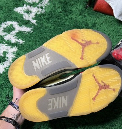 Air Jordan 5 Off-white Sail Yellow