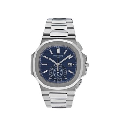 Patek Philippe Nautilus 5976 1g-001 40th Anniversary Chronograph White Gold Blue Diamond Dial Limited Edition 2018